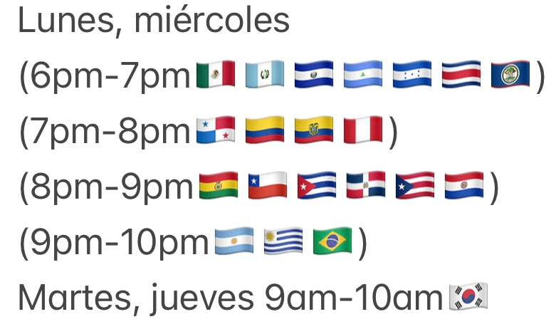 (Grupo1) Leer y Escribir Coreano con Woo - 8 horas para Diciembre