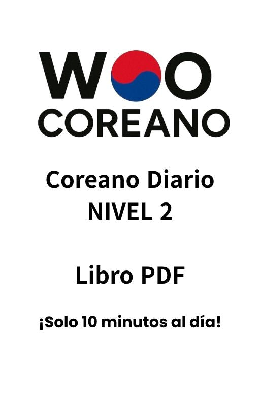 [Nivel2] Libro PDF Coreano Diario: Gramática y Vocabulario