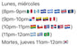 Clase individual (horario3) - 8 horas para Septiembre