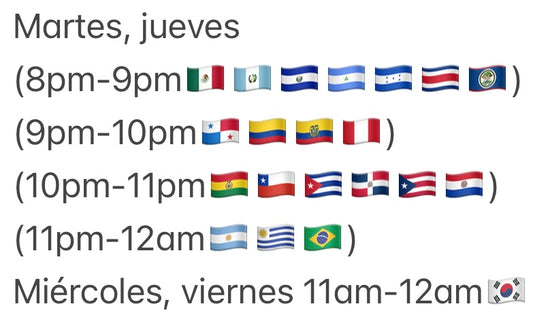 Clase individual (horario 5) - 8 horas para Septiembre