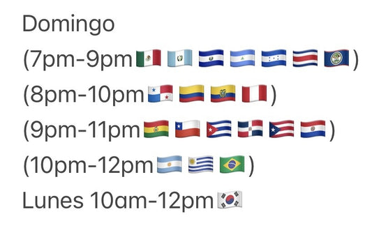 Clase individual (horario 1) - 8 horas para Septiembre