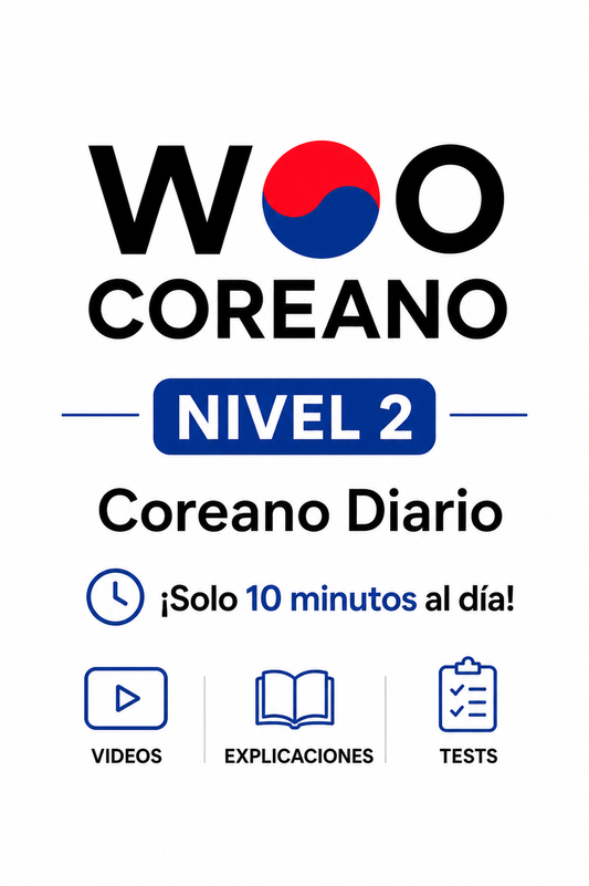 [Nivel2] Paquete Coreano Diario: Gramática y Vocabulario - Libro PDF incluido